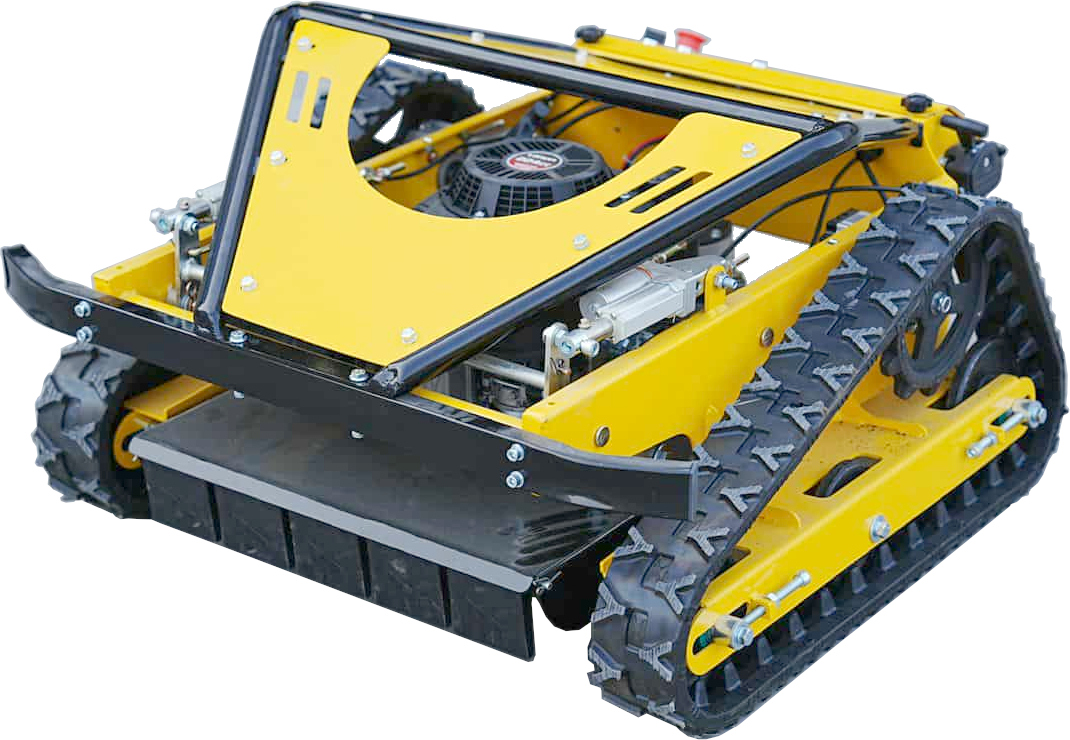 Τηλεκατευθυνόμενος ερπυστριοφόρος καταστροφέας χόρτου 55cm βενζινοκίνητος τετράχρονος 224cc Τηλεκατευθυνόμενος ερπυστριοφόρος καταστροφέας χόρτου 55cm βενζινοκίνητος τετράχρονος 224cc