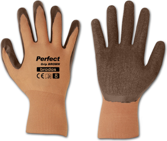 Γάντια με τραχιά επικάλυψη latex σε παλάμη - δάκτυλα (ζεύγος)