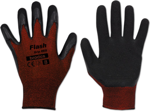 Γάντια με αφρώδη επικάλυψη latex σε παλάμη - δάκτυλα (ζεύγος)