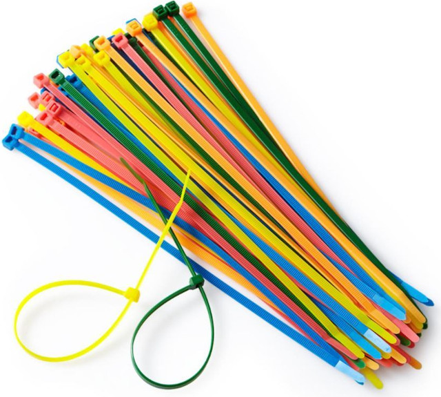 Δεματικά καλωδίων (tie wraps) 4,8X250mm πολύχρωμα 50 τεμάχια Δεματικά καλωδίων (tie wraps) 4,8X250mm πολύχρωμα 50 τεμάχια