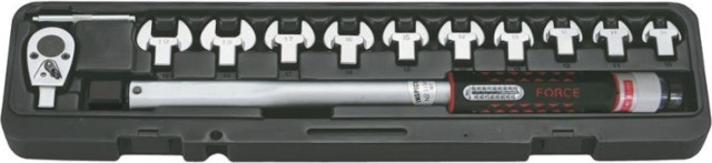 Δυναμόκλειδο 20-100Nm σετ με καρέ ½″ και κλειδιά 10-19mm