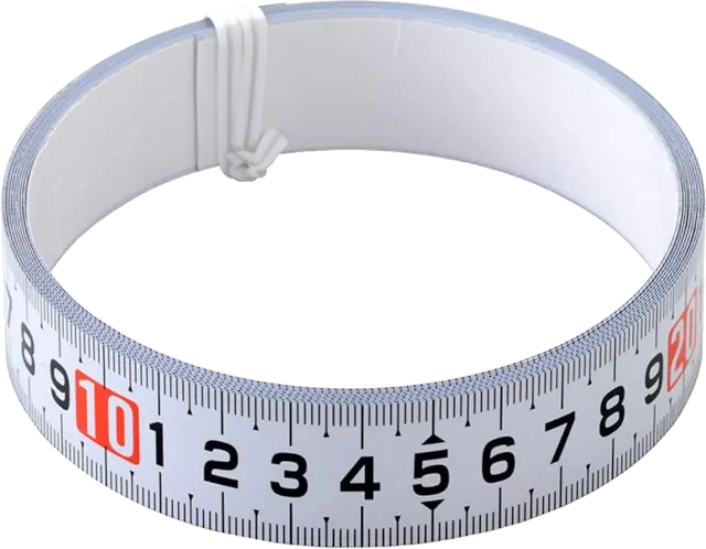 Αυτοκόλλητη μεταλλική μεζούρα πάγκου ανοξείδωτη πλάτους 13mm  Αυτοκόλλητη μεταλλική μεζούρα πάγκου ανοξείδωτη πλάτους 13mm