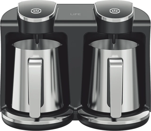 Ηλεκτρική συσκευή Ελληνικού καφέ με 2 μπρίκια 1300W 250+250ml Ηλεκτρική συσκευή Ελληνικού καφέ με 2 μπρίκια 1300W 250+250ml