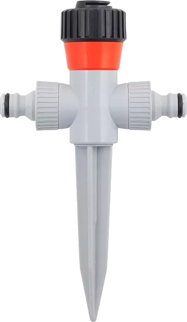 Καρφωτό μπεκ ποτίσματος λάστιχου νερού ομπρέλα 360° με 2 αρσενικούς ταχυσύνδεσμους